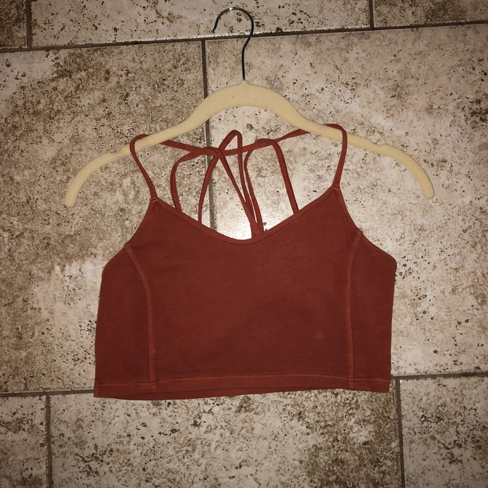 Rust colored crop top